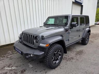 Voir le détail de l'offre de cette JEEP Wrangler 2.0 T 380ch 4xe Rubicon Rock-Trac de 2021 en vente à partir de 471.67 €  / mois