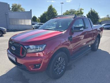 Voir le détail de l'offre de cette FORD Ranger 2.0 TDCi 213ch Super Cab Stormtrak BVA10 de 2022 en vente à partir de 485.8 € / mois